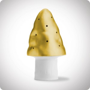 Gold mushroom night-light