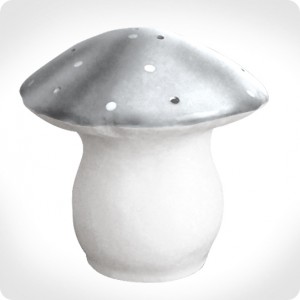 Silver mushroom night-light