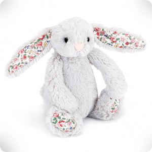 Doudou lapin silver liberty Bashful baby