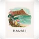 Affiche Hawaï