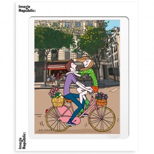 Poster Bicyclette Paris Croix Rouge