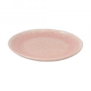 Glazed stoneware dessert plate