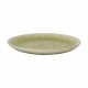 Glazed stoneware dessert plate