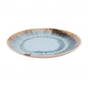 Glazed stoneware dessert plate