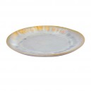 Glazed stoneware dessert plate