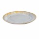 Glazed stoneware dessert plate