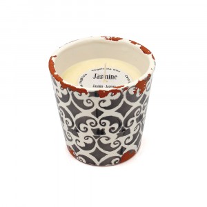Jasmine scented plant candle