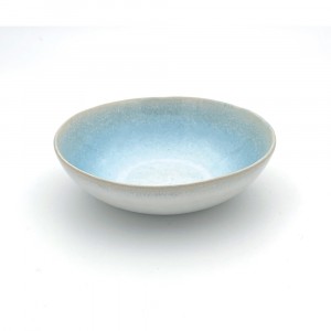 Soup plate in glazed stoneware