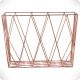 Rectangular basket in copper