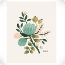Affiche Blue Botanical