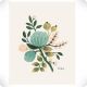 Affiche Blue Botanical