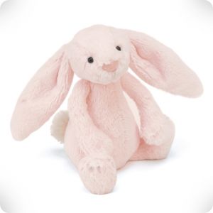 Doudou lapin rose blush Bashful M Laurette