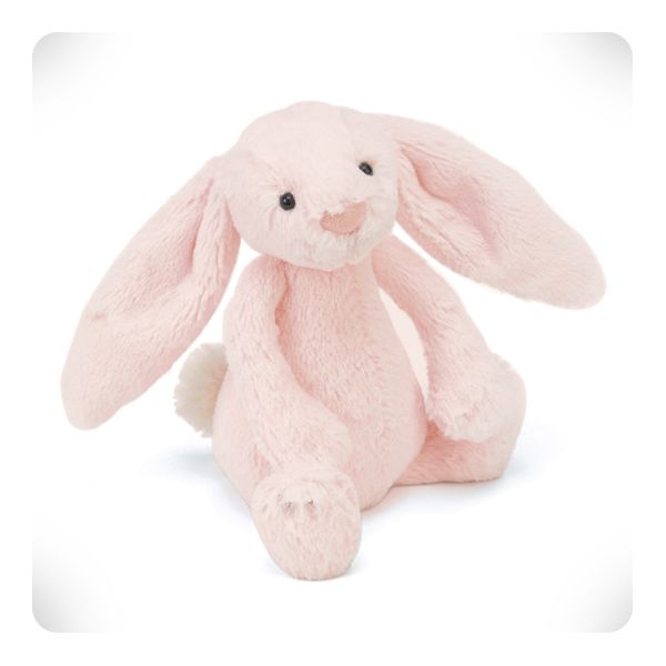 Doudou lapin rose blush Bashful M - Laurette