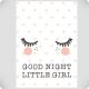 Affiche good night little girl