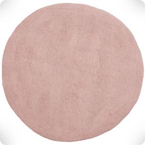 Pink round rug, diam. 120 cm
