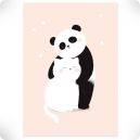 Affiche tendre panda