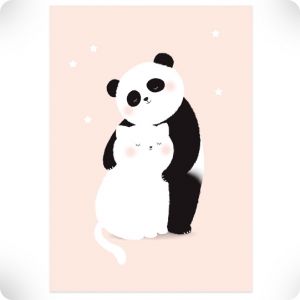 Affiche tendre panda