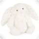 Doudou lapin crème étoiles