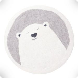 Bear round rug, diam. 120 cm