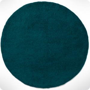 Tapis Rond Bleu Canard